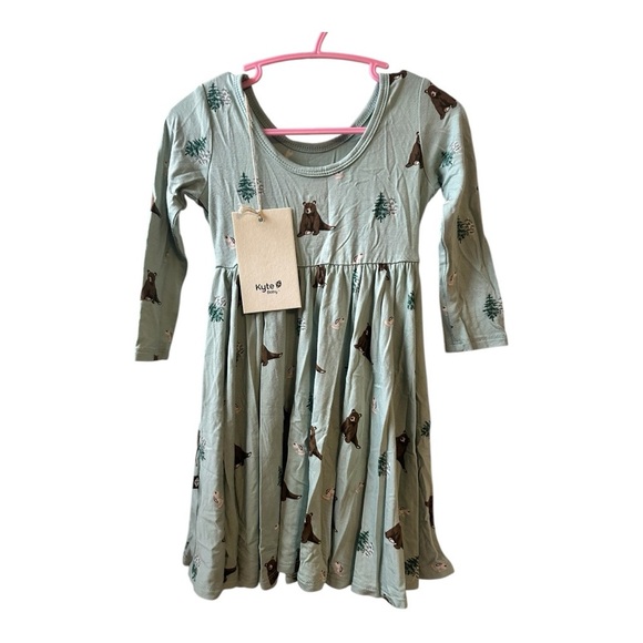 Kyte BABY Trail Dress with Long Sleeves and Scoop Neck - Picture 2 of 4